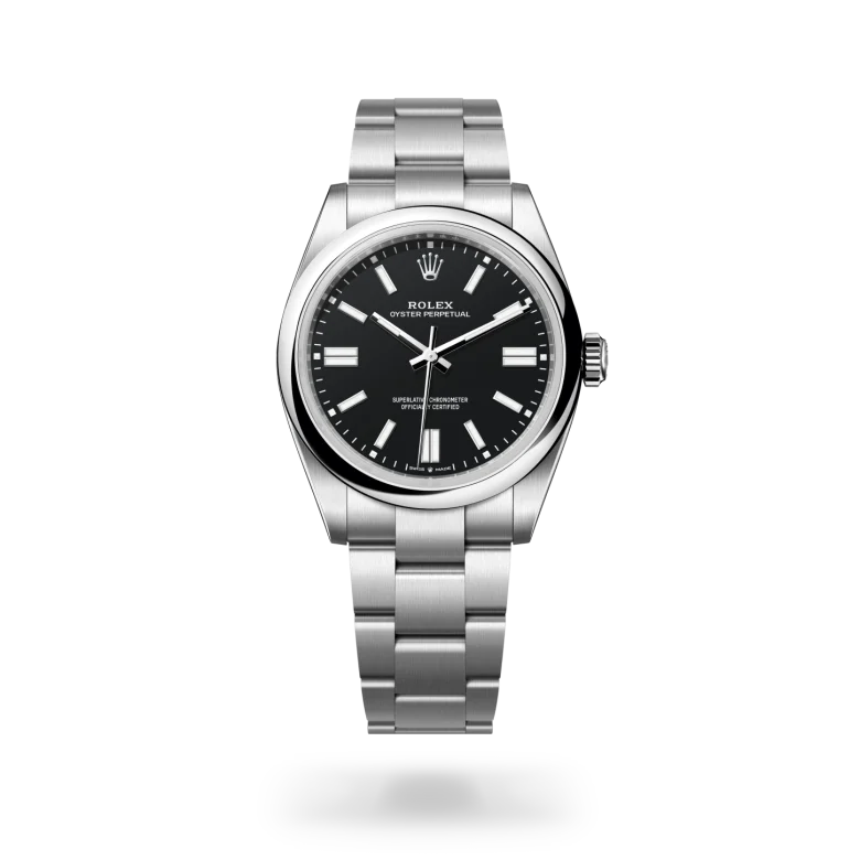 rolex Oyster Perpetual in Oystersteel, M134300-0008 - Underwood Jewelers