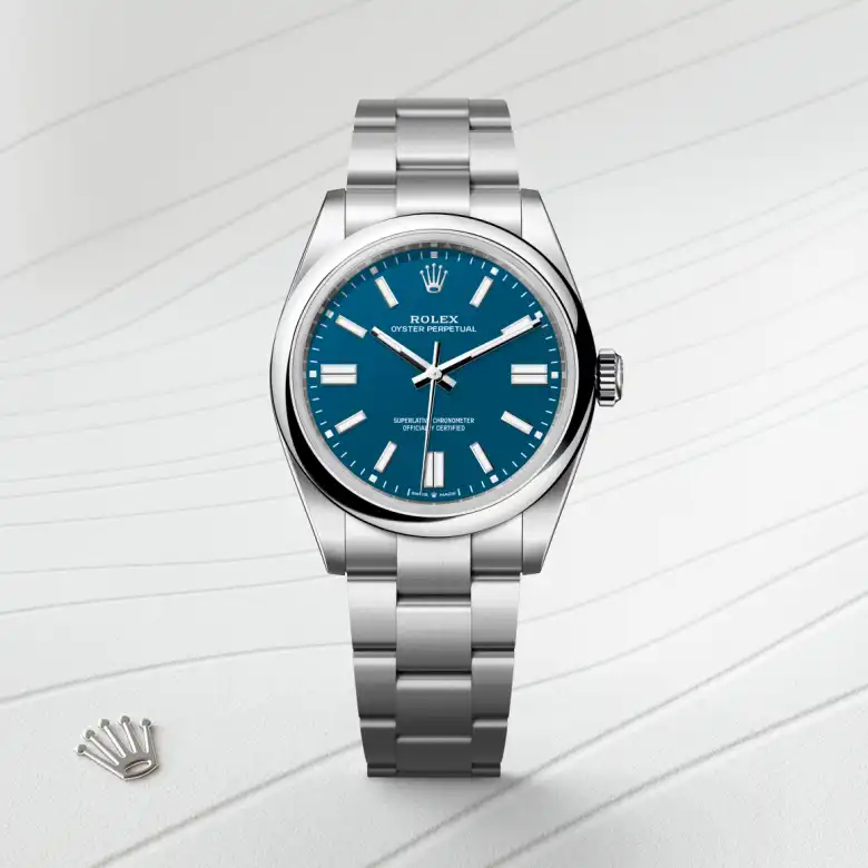 rolex Oyster Perpetual in Oystersteel, M134300-0009 - Underwood Jewelers