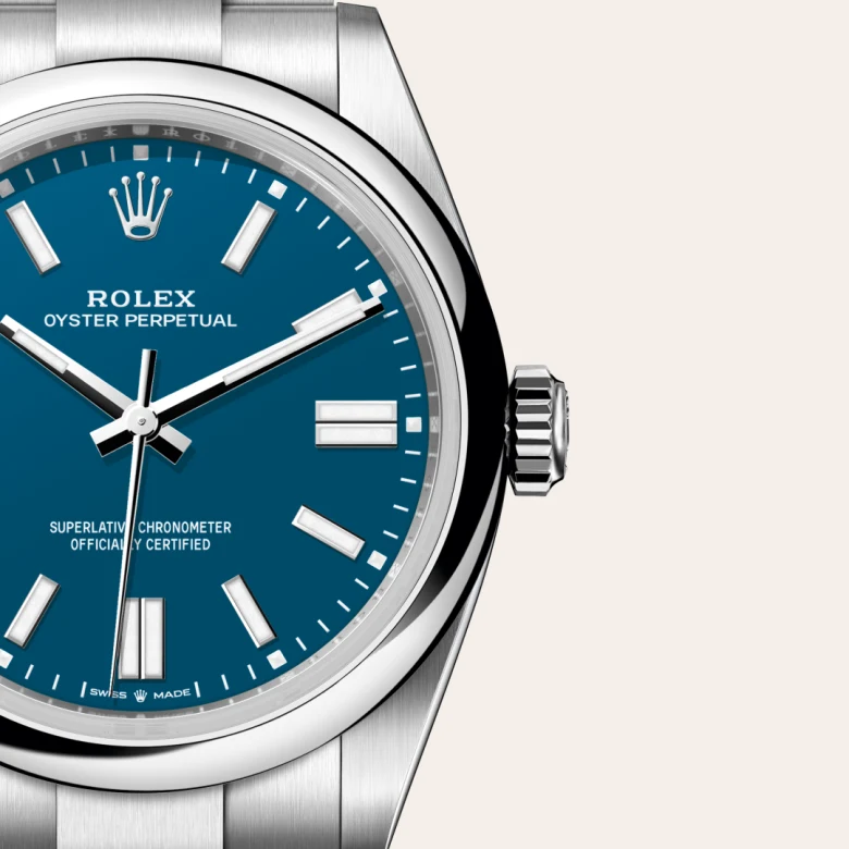 rolex Oyster Perpetual in Oystersteel, M134300-0009 - Underwood Jewelers