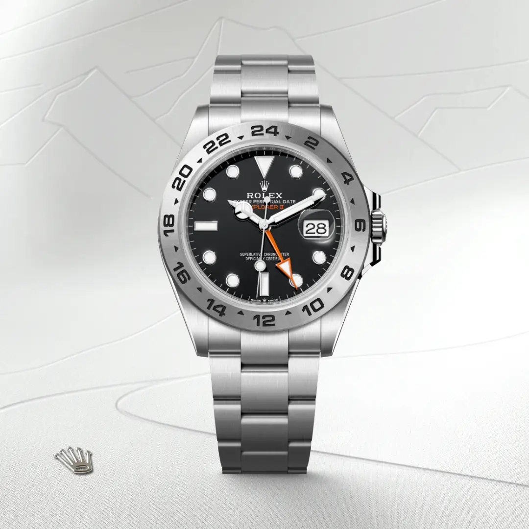 rolex Explorer II in Oystersteel, M226570-0002 - Underwood Jewelers