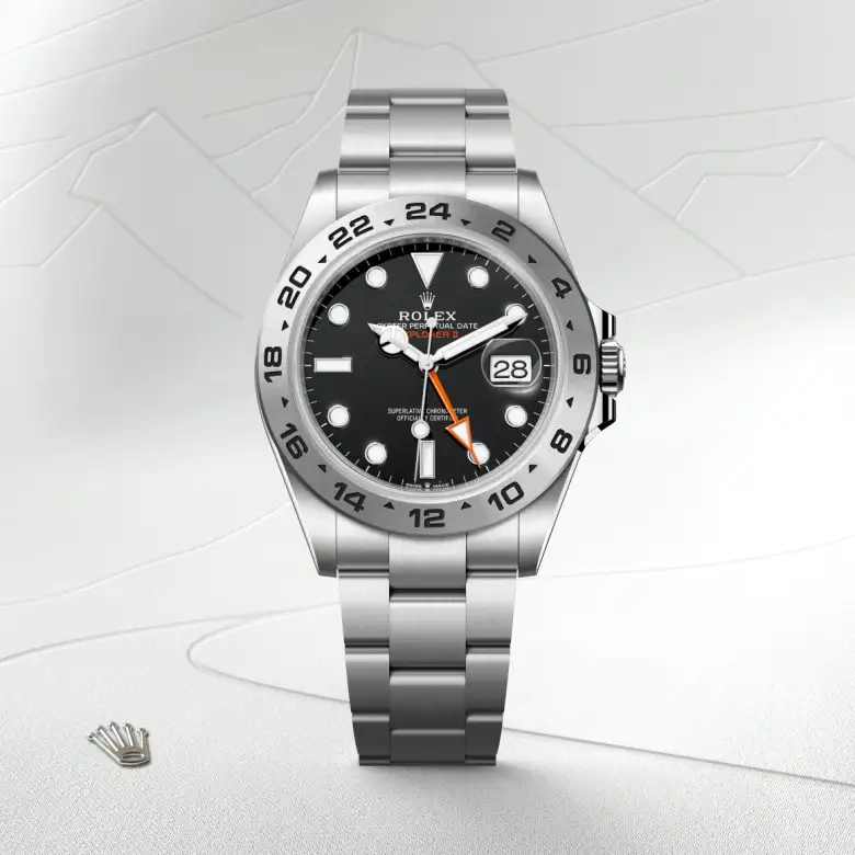 rolex Explorer II in Oystersteel, M226570-0002 - Underwood Jewelers