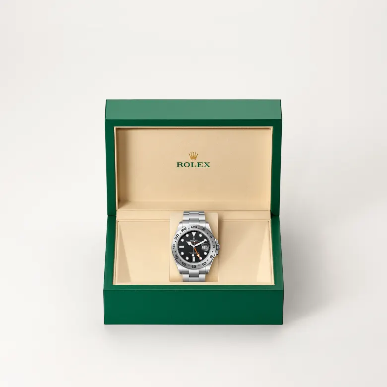 rolex Explorer II in Oystersteel, M226570-0002 - Underwood Jewelers