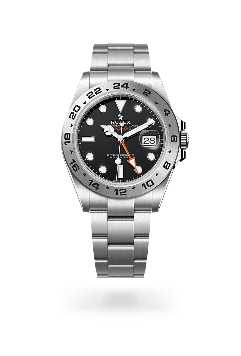 rolex Explorer II in Oystersteel, M226570-0002 - Underwood Jewelers