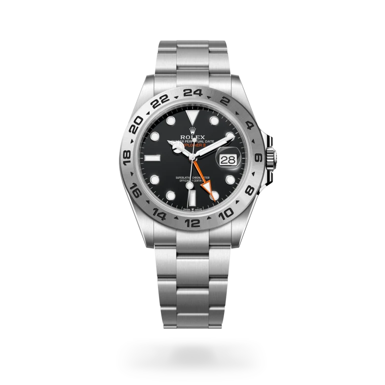 rolex Explorer II in Oystersteel, M226570-0002 - Underwood Jewelers