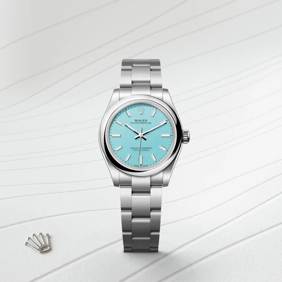 rolex Oyster Perpetual in Oystersteel, M277200-0007 - Underwood Jewelers