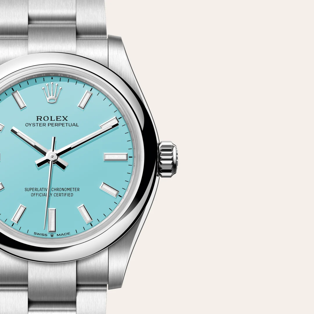 rolex Oyster Perpetual in Oystersteel, M277200-0007 - Underwood Jewelers