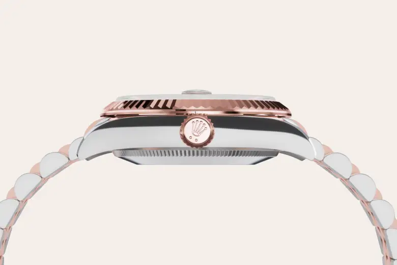 rolex Datejust in Everose Rolesor - combination of Oystersteel and Everose gold, M278271-0026 - Underwood Jewelers