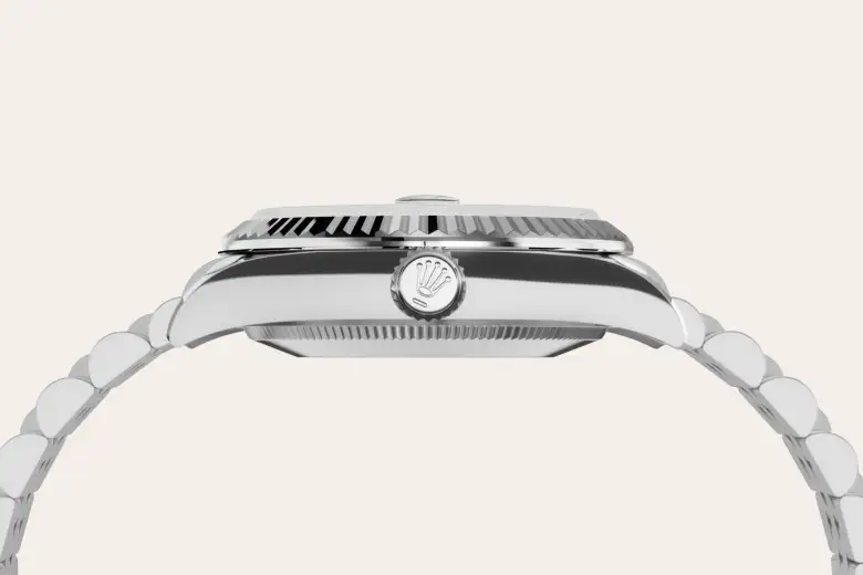 rolex Datejust in White Rolesor - combination of Oystersteel and white gold, M278274-0006 - Underwood Jewelers