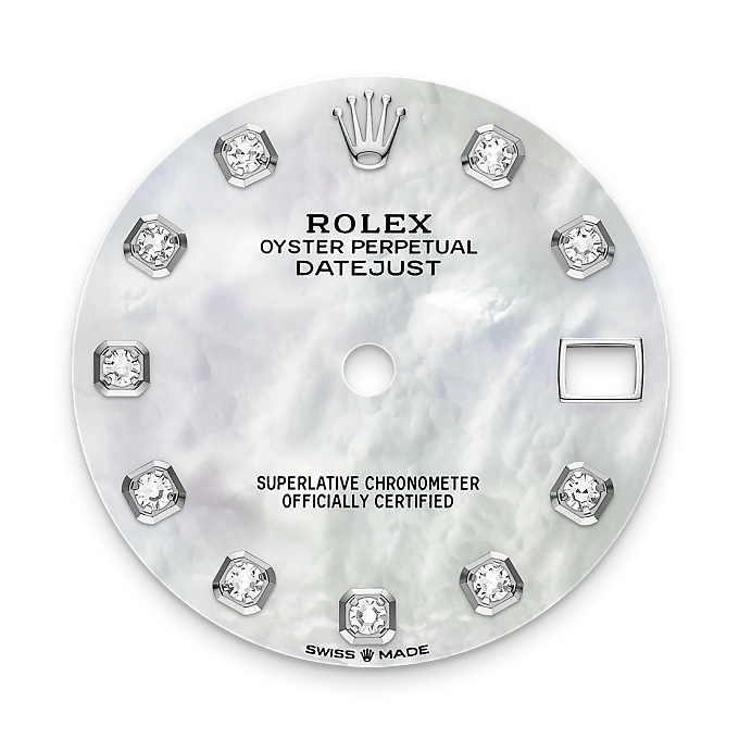 rolex Datejust in White Rolesor - combination of Oystersteel and white gold, M278274-0006 - Underwood Jewelers