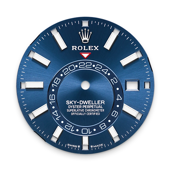 rolex Sky-Dweller in White Rolesor - combination of Oystersteel and white gold, M336934-0005 - Underwood Jewelers