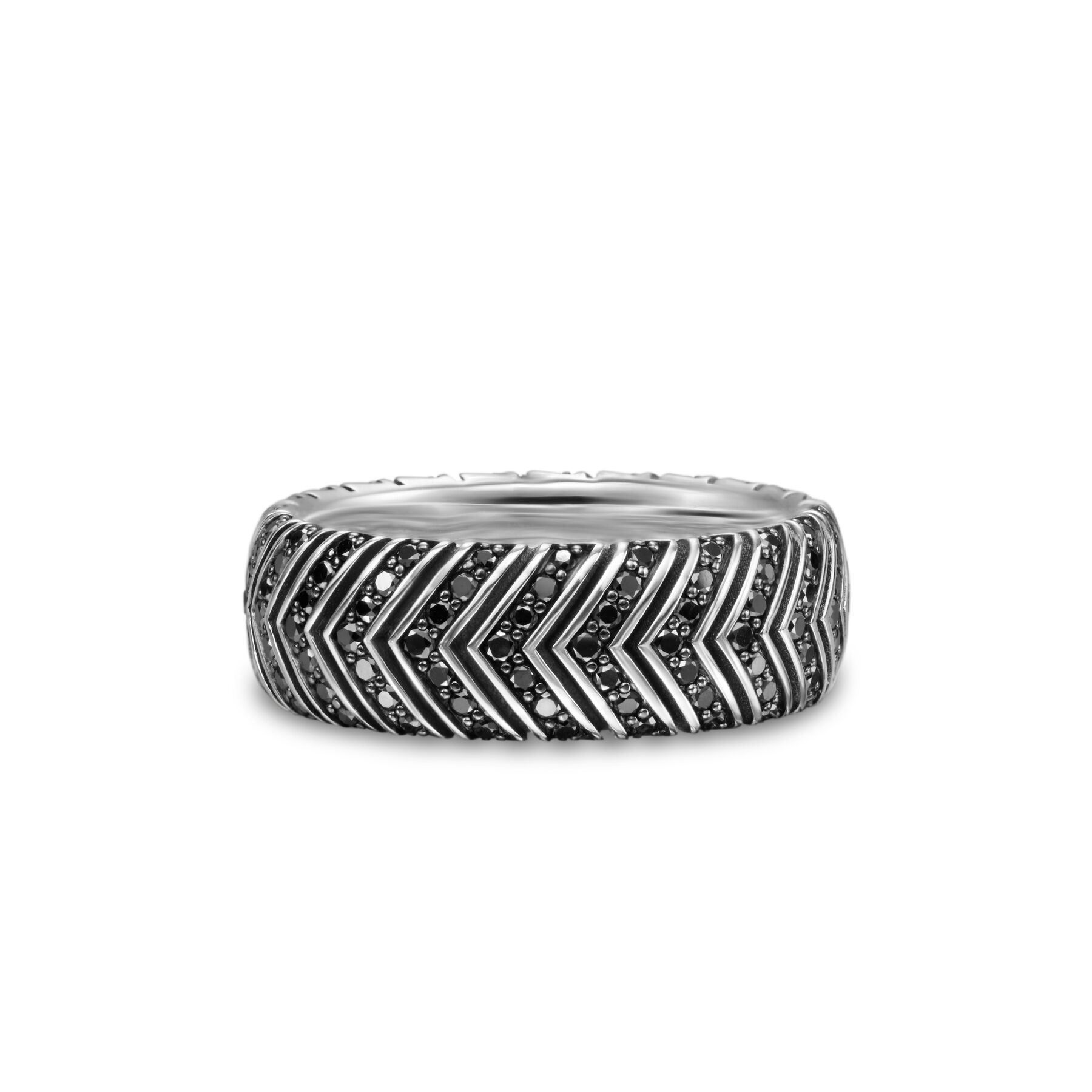 Black Diamond Chevron Ring